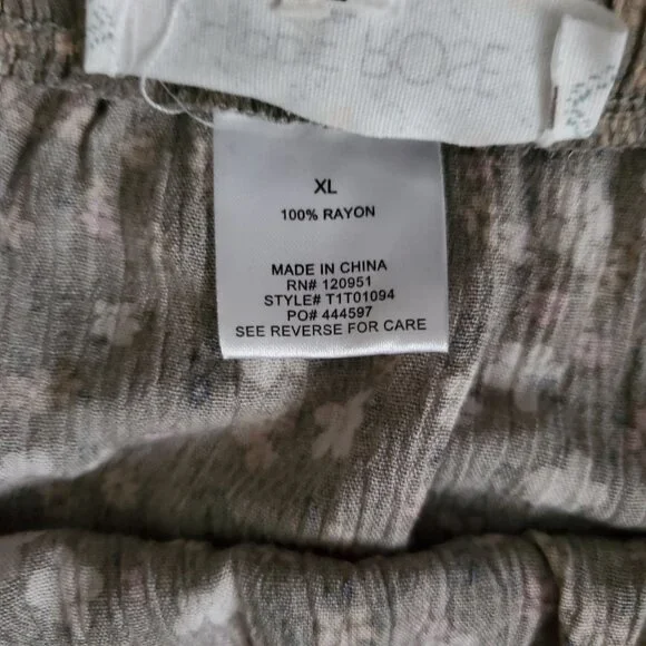 Hippie Rose Women's Olive MD Ditsy Floral A-Line Mini Skirt Size XL NWT - Picture 8 of 12